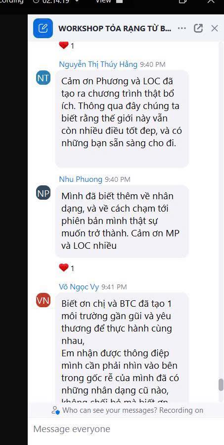 Cảm nhận của Lan Hương